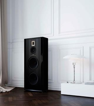 Steinway Lyngdorf Model A Speaker Ebony Black Lacquer/matte center panels  - 4