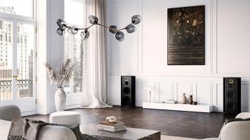 Steinway Lyngdorf Model A Speaker Ebony Black Lacquer/matte center panels  - 5