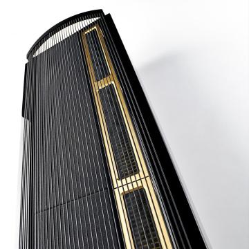 Steinway Lyngdorf Model LS Studio left Speaker Ebony Black Lacquer Matte Gold  - 2