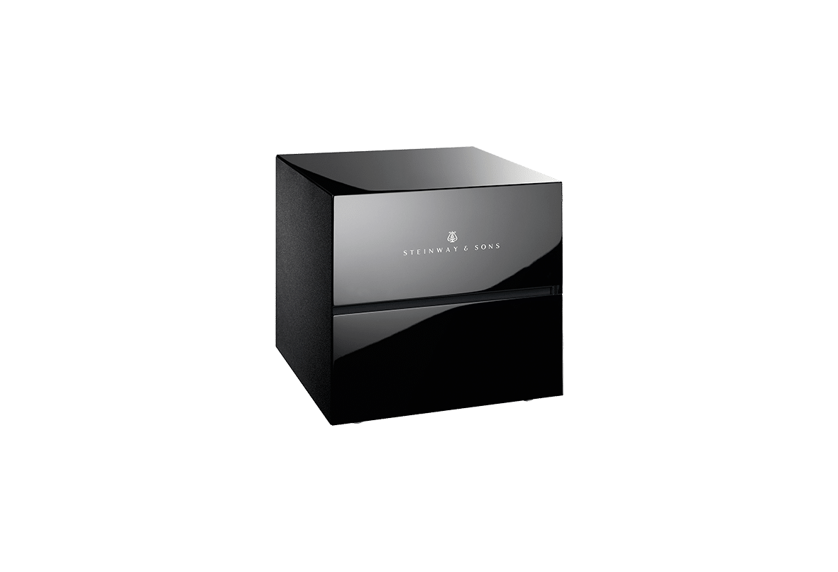 Steinway Lyngdorf Model M Boundary woofer Pair Ebony Black Lacquer High Gloss